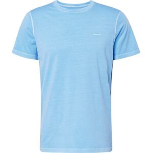 Tričko Gant modrý melír / bílá