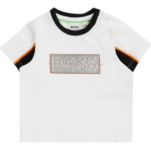 Tričko BOSS Kidswear oranžová / černá / bílá