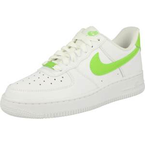 Tenisky 'AIR FORCE 1 07' Nike Sportswear světle zelená / bílá
