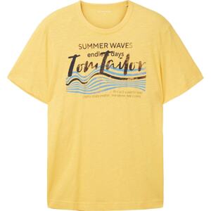 Tričko Tom Tailor modrá / žlutá / černá