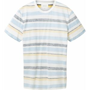 Tričko Tom Tailor světlemodrá / tmavě modrá / pastelově žlutá / bílá