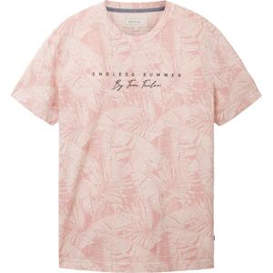 Tričko Tom Tailor růžová / starorůžová / pastelově růžová / černá