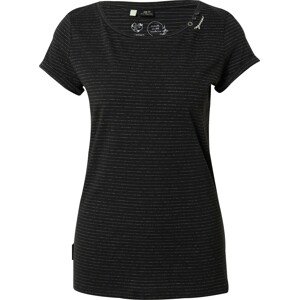 Tričko 'FLORAH' Ragwear černá / bílá