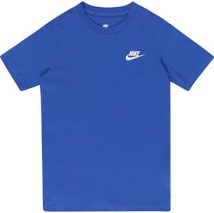 Tričko 'FUTURA' Nike Sportswear královská modrá / bílá