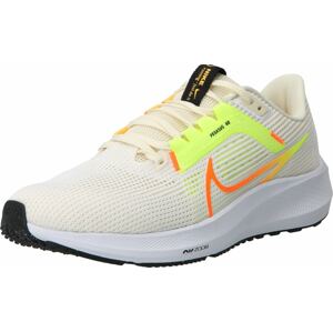 Běžecká obuv 'Air Zoom Pegasus 40' Nike svítivě žlutá / svítivě oranžová / černá / bílá