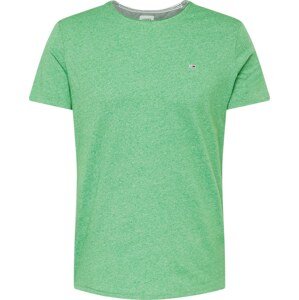 Tričko Tommy Jeans námořnická modř / zelený melír / jasně červená / bílá
