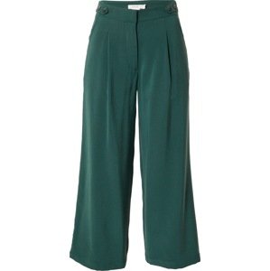 Kalhoty se sklady v pase 'ILIA' SKFK tmavě zelená