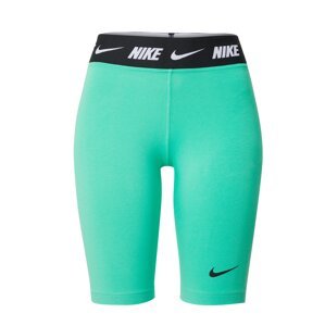 Legíny Nike Sportswear nefritová / černá / bílá