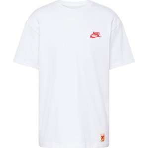 Tričko Nike Sportswear pastelově žlutá / brusinková / bílá