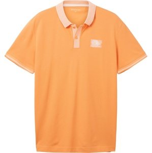 Tričko Tom Tailor oranžová / jasně oranžová / bílá