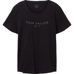 Tričko Tom Tailor šedá / černá