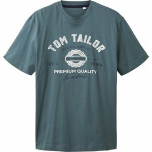Tričko Tom Tailor námořnická modř / petrolejová / offwhite