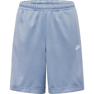 Kalhoty Nike Sportswear chladná modrá / bílá