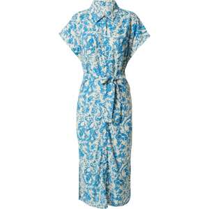 Košilové šaty 'IBRA' Object krémová / námořnická modř / světlemodrá
