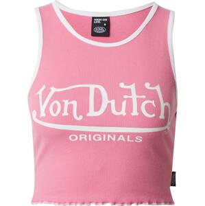 Top 'ASHLEY' Von Dutch Originals světle růžová / bílá