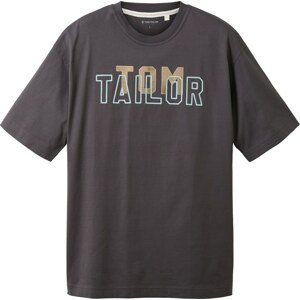 Tričko Tom Tailor béžová / světlemodrá / antracitová