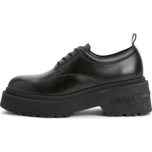 Šněrovací boty Tommy Jeans červená / černá