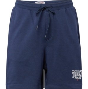 Kalhoty Tommy Jeans námořnická modř / bílá