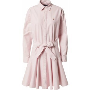 Košilové šaty Polo Ralph Lauren růžová