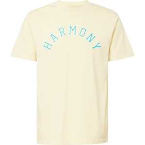 Tričko Harmony Paris světle žlutá / nefritová / bílá