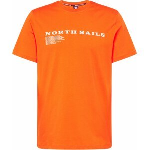 Tričko North Sails oranžová / bílá