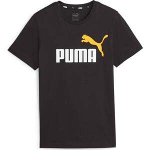 Funkční tričko Puma šafrán / černá / bílá