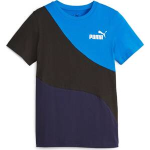 Tričko 'Power Cat' Puma námořnická modř / nebeská modř / černá