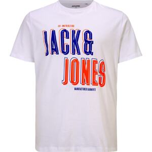 Tričko 'COAST' Jack & Jones Plus námořnická modř / humrová / bílá