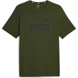 Tričko 'Essential' Puma tmavě zelená / černá