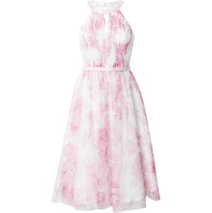 Šaty Laona světle růžová / bílá