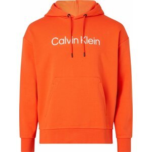 Mikina Calvin Klein oranžová / bílá