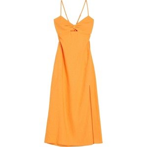 Letní šaty Bershka jasně oranžová