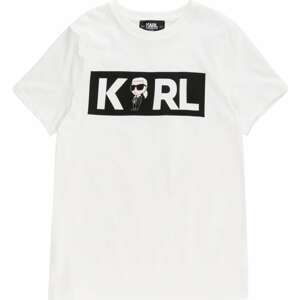 Tričko Karl Lagerfeld tělová / černá / bílá