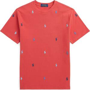 Tričko Polo Ralph Lauren azurová / světlemodrá / tmavě modrá / světle červená