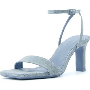 Páskové sandály Bershka modrá džínovina