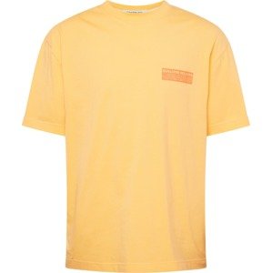 Tričko Calvin Klein Jeans oranžová / jasně oranžová