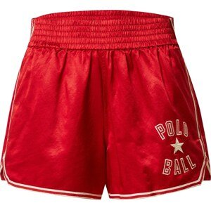Kalhoty 'RALLY' Polo Ralph Lauren zlatá / červená / bílá