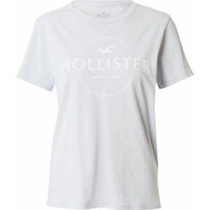 Tričko Hollister opálová / bílá