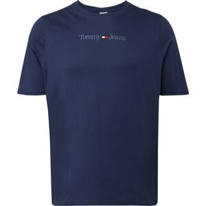 Tričko Tommy Jeans Plus námořnická modř / ohnivá červená / bílá