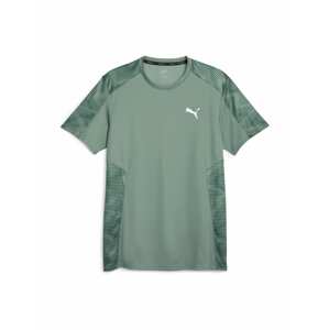 Funkční tričko Puma zelená / jablko / bílá