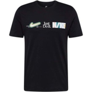 Tričko Nike Sportswear petrolejová / starorůžová / černá / bílá