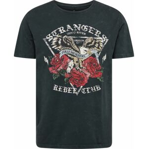 Tričko 'STRANGE' Key Largo červená / černá / bílá