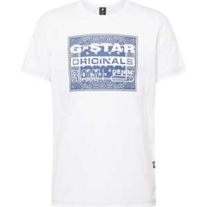 Tričko 'Bandana' G-Star Raw marine modrá / bílá