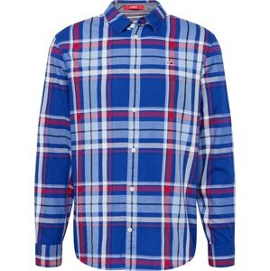 Košile Tommy Jeans modrá / červená / černá / bílá