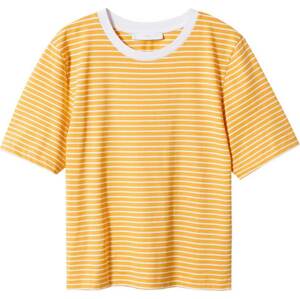 Tričko 'BELLA' Mango žlutá / bílá