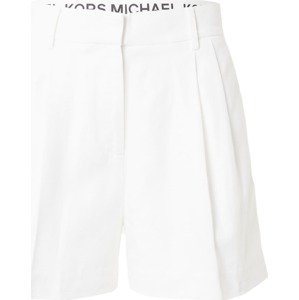 Kalhoty se sklady v pase MICHAEL Michael Kors bílá