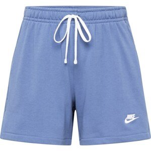 Kalhoty Nike Sportswear modrá / bílá