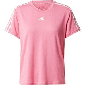 Funkční tričko 'Aeroready Train Essentials 3-Stripes' adidas performance pink / bílá