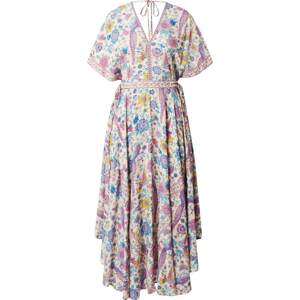 Šaty 'Nightingale' Lollys Laundry béžová / světlemodrá / žlutá / růžová