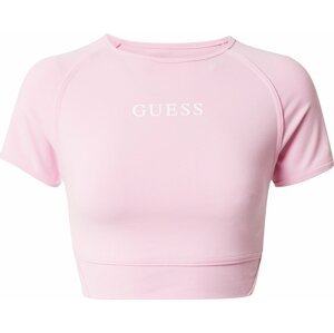 Funkční tričko 'ALINE' Guess růžová / bílá